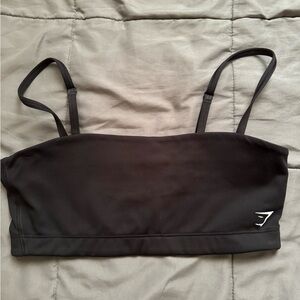 Black Gymshark bandeau sports bra! Size medium